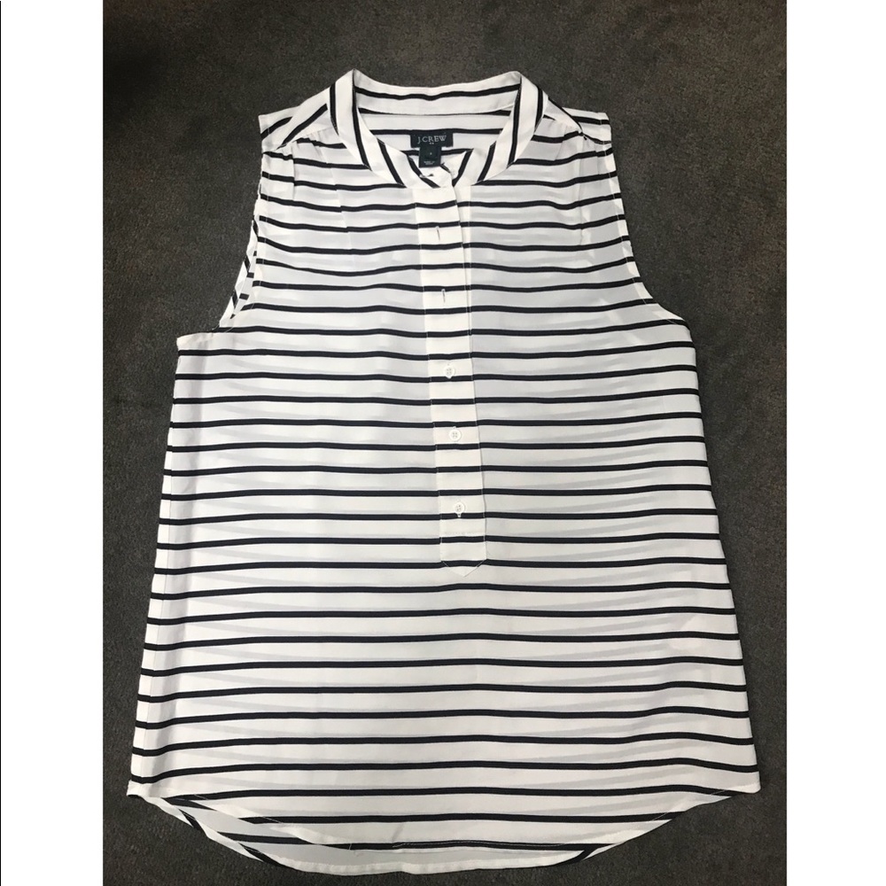 JCREW Striped Blouse, Size 2!